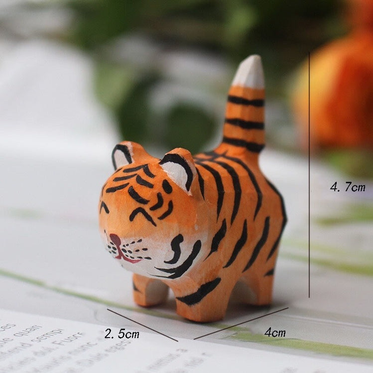 Handcarved Wooden Tiger