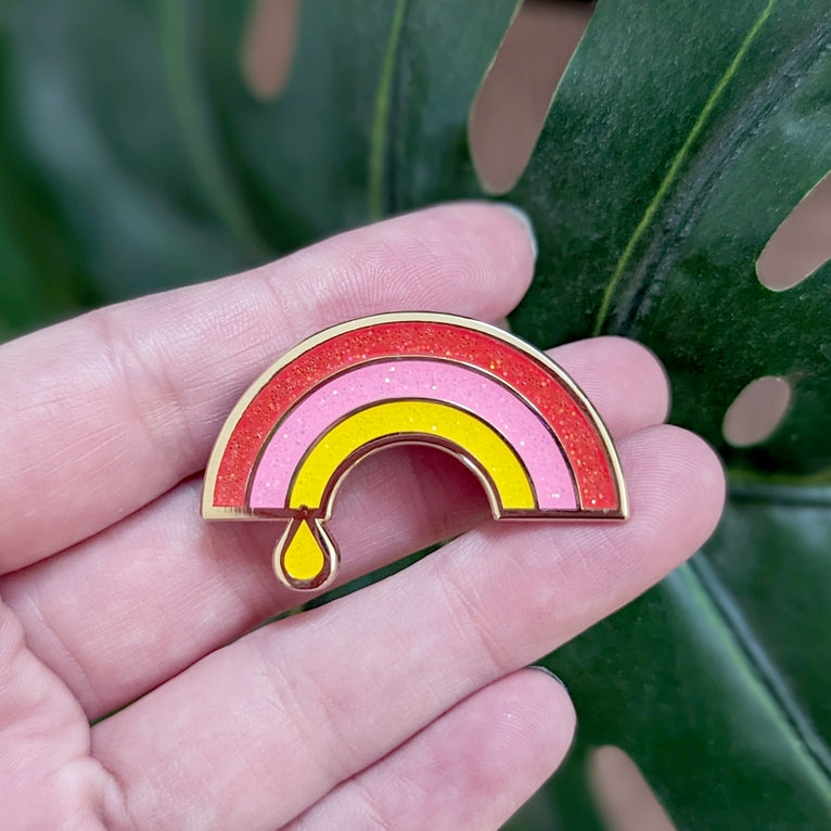 Rainbow Drop Pin