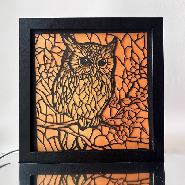 Light Box - Owl 8 x 8