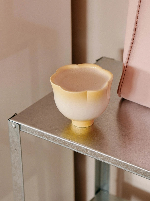 Flower Shaped Cup, Yellow - 150ml