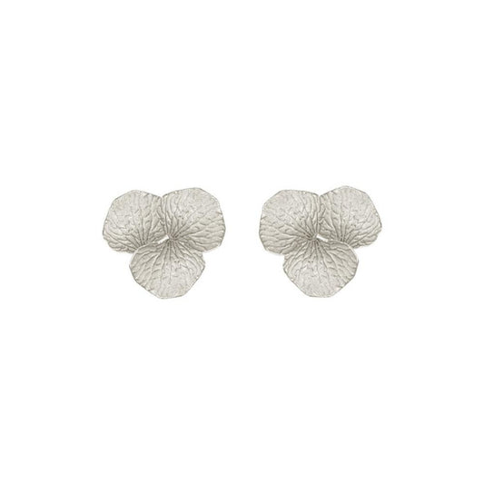 Three Petal Cluster Posts, Silver
