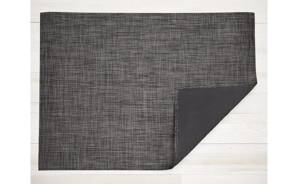 Basketweave Cool Grey Woven Floormat 35x48