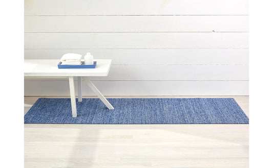 Heathered Cornflower Shag Runner 24x72
