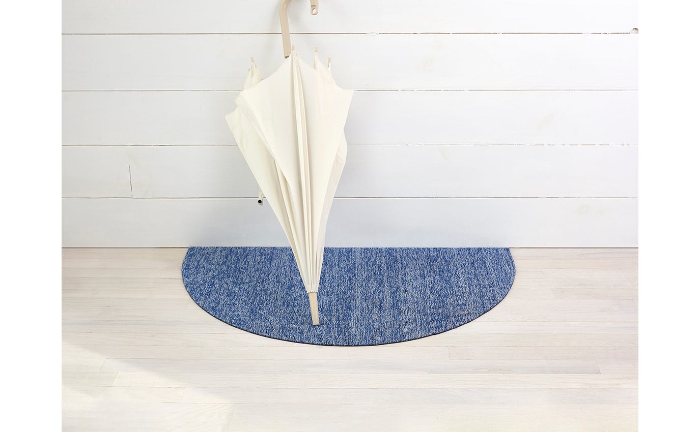 Heathered Cornflower Welcome Mat Shag 21x36