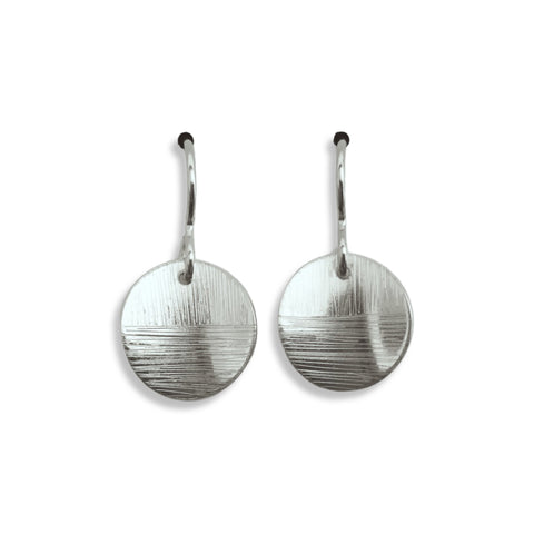 Linear Earrings, Silver