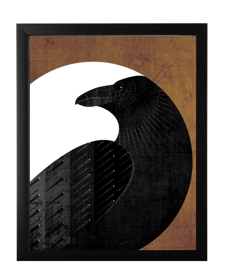Raven Framed