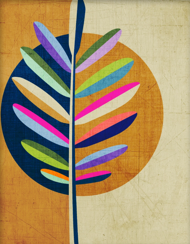 Saturated Leaf 11x14