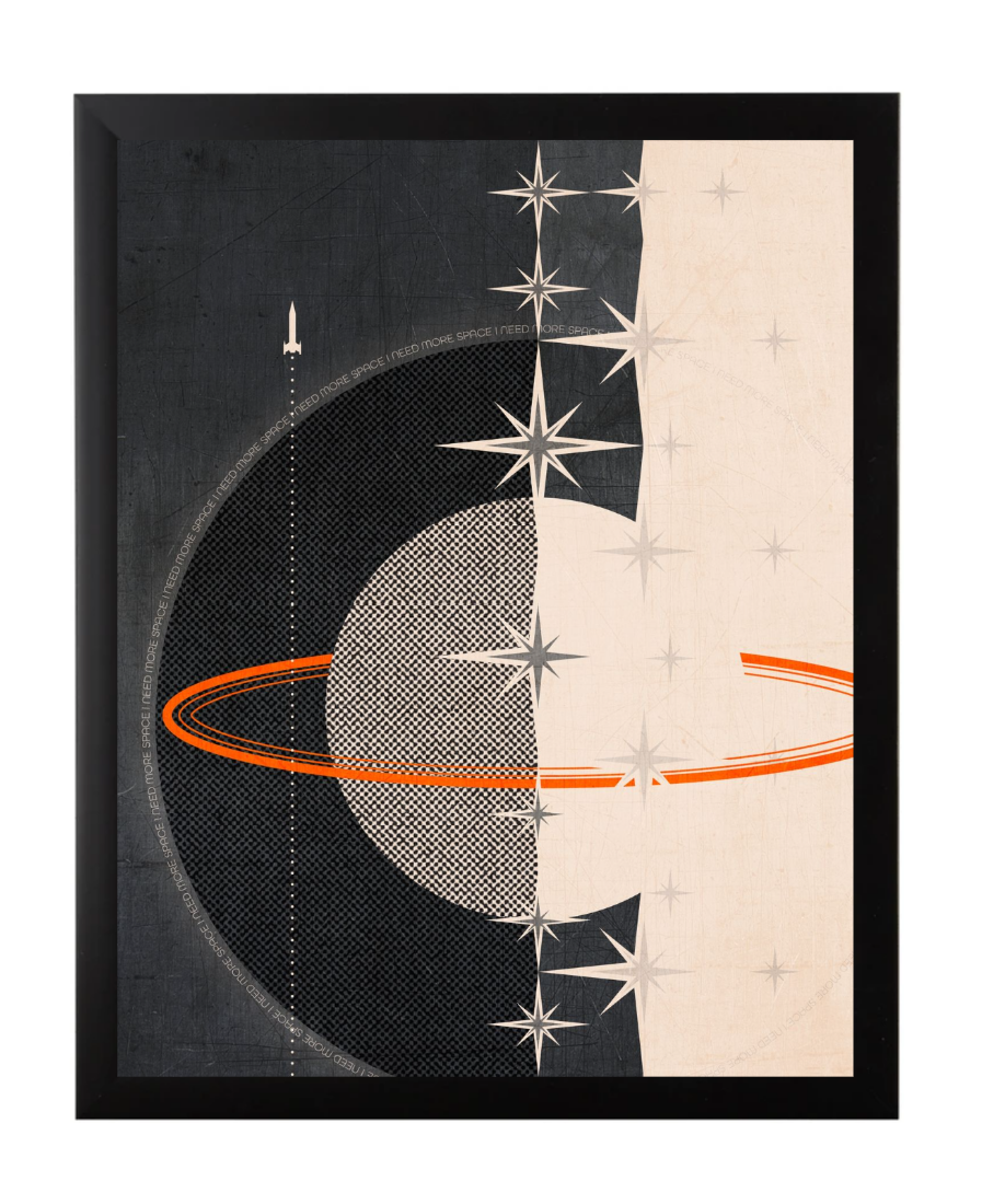 I Need More Space, Framed 11 x 14 Inch Print