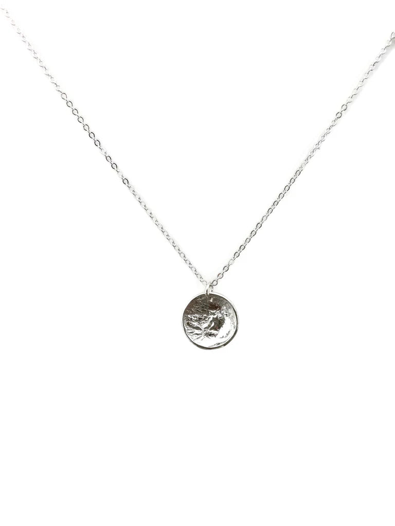 Lunar Landing Necklace, Small, Silver