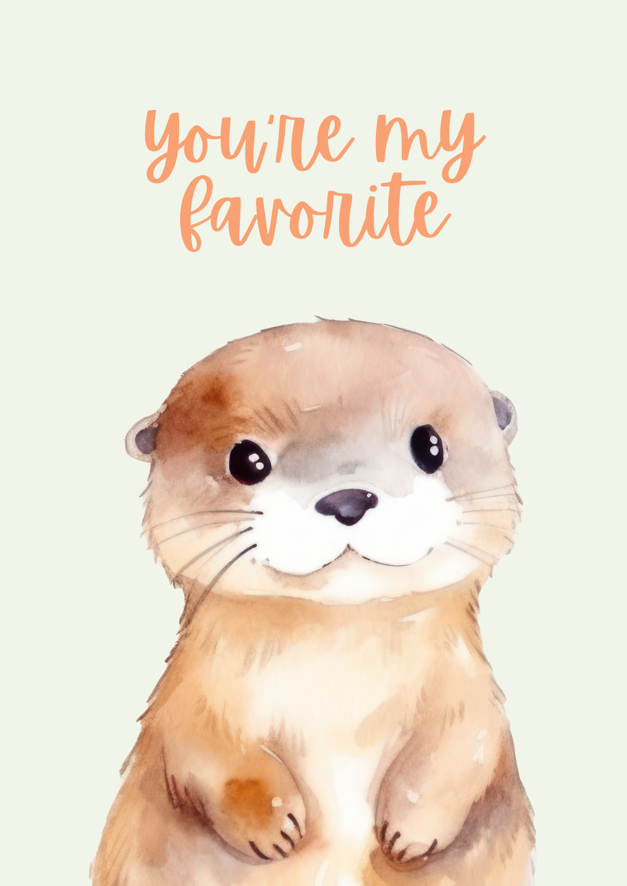Otter My Favorite Card