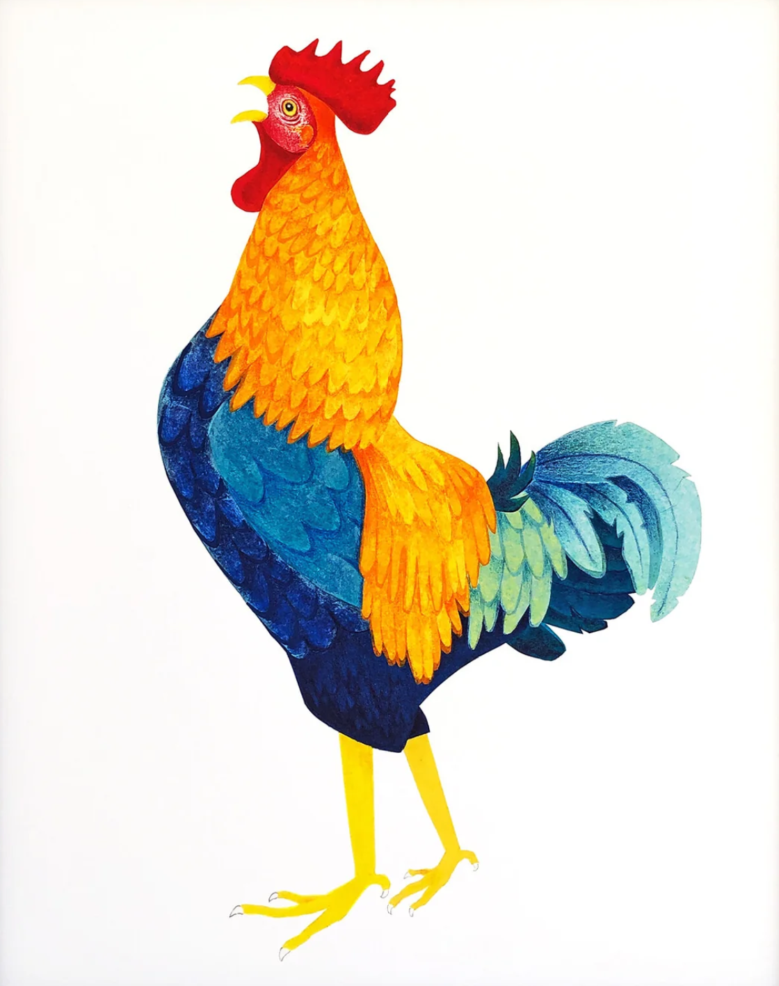 Rooster Print, 8x10