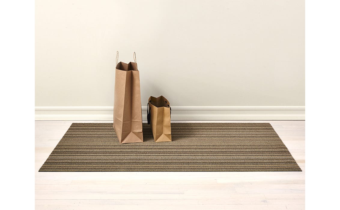 Skinny Stripe Mushroom Shag Utility 24x36