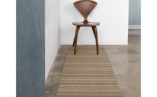 Skinny Stripe Mushroom Shag Runner 24x72