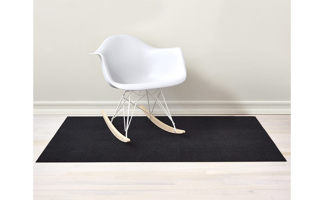 Solid Black Shag Utility 24x36