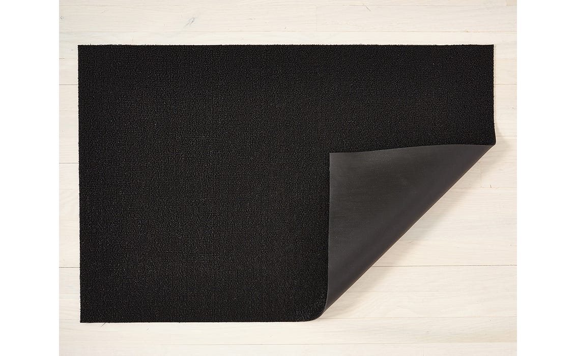 Solid Black Shag Utility 24x36
