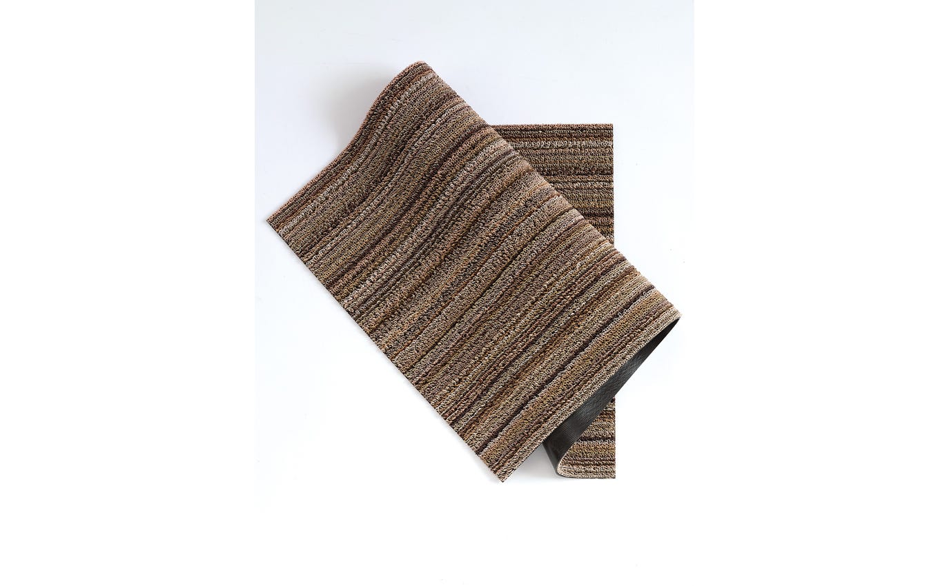Skinny Stripe Mushroom Shag Utility 24x36