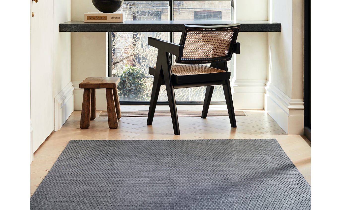 Thatch Pewter Woven Runner 26x72