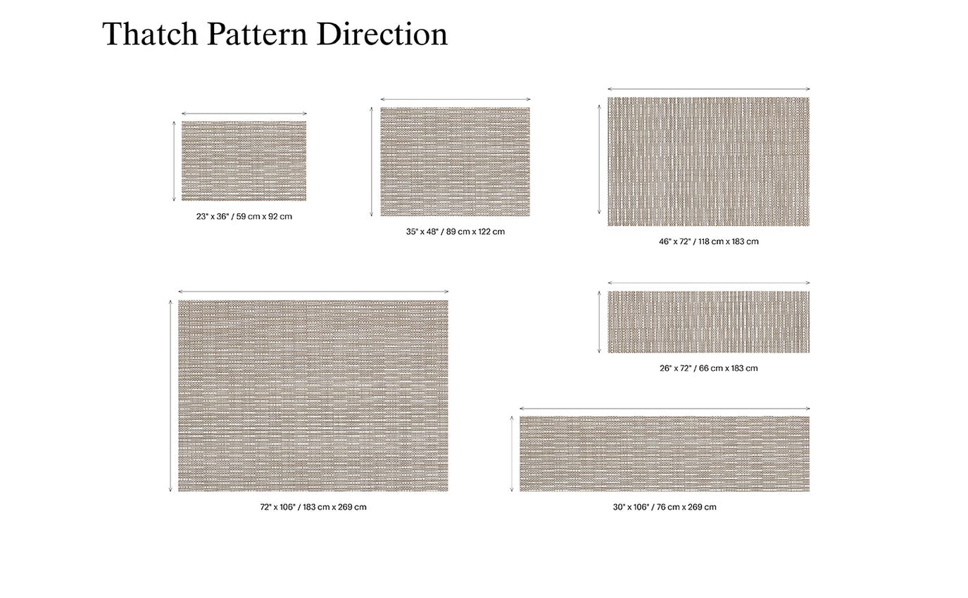 Thatch Pewter Woven Runner 26x72