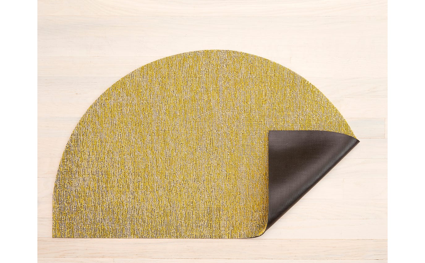 Heathered Lemon Welcome Mat Shag 21x36