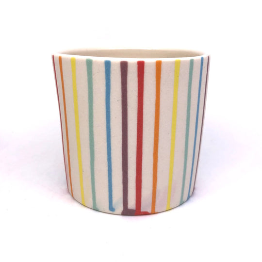 Rainbow Drip Tumbler, White