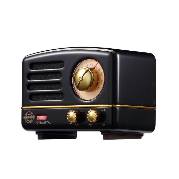 Vintage Bluetooth Speaker + Radio, Black