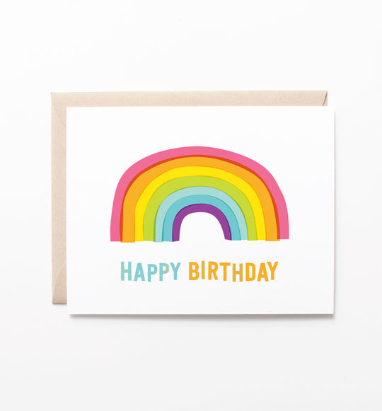 Rainbow Birthday Card