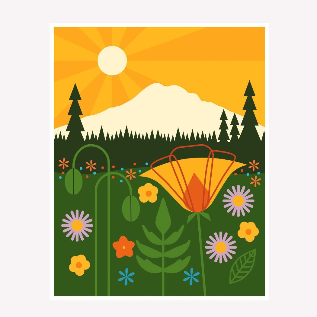 Mt. Rainier Print 11x14