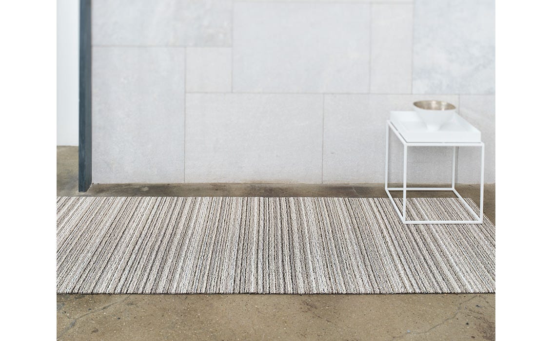 Skinny Stripe Birch Shag Runner 24x72
