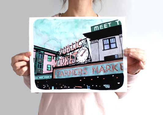 Pike Place Market Print 11x14