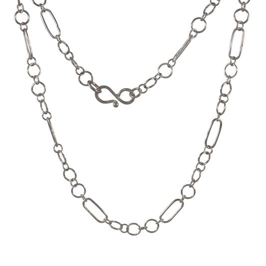 18" Handmade Silver Chain Necklace