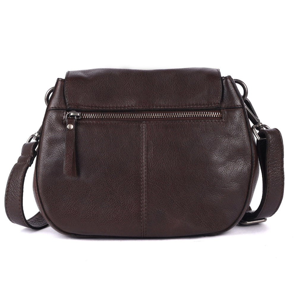 Ridge Stain-Washed Leather Crossbody Bag