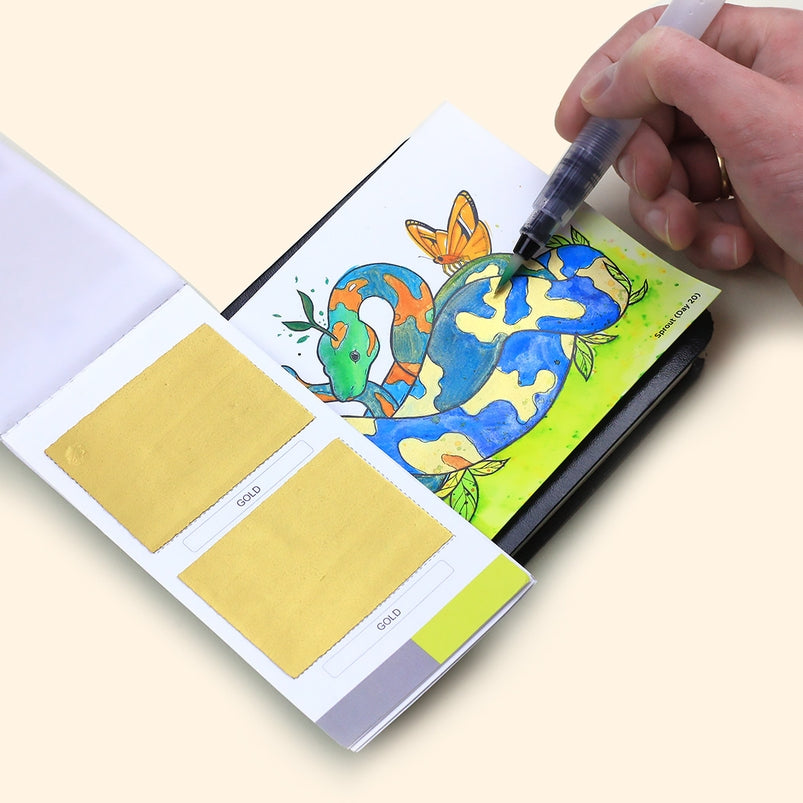 Metallics Watercolor Colorsheets