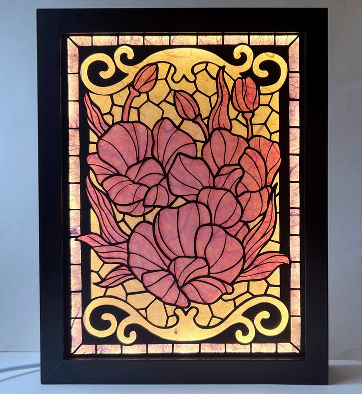Light Box - Poppies 8 x 10