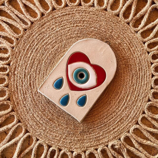 Eye Heart Ceramic Wall Hanger, Small