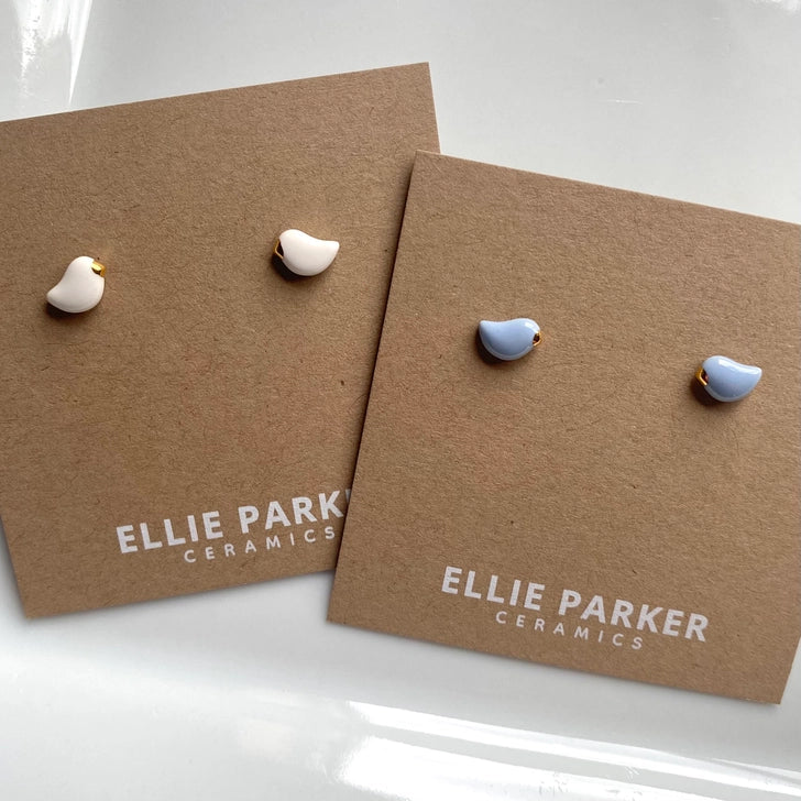 Birdie Studs - White