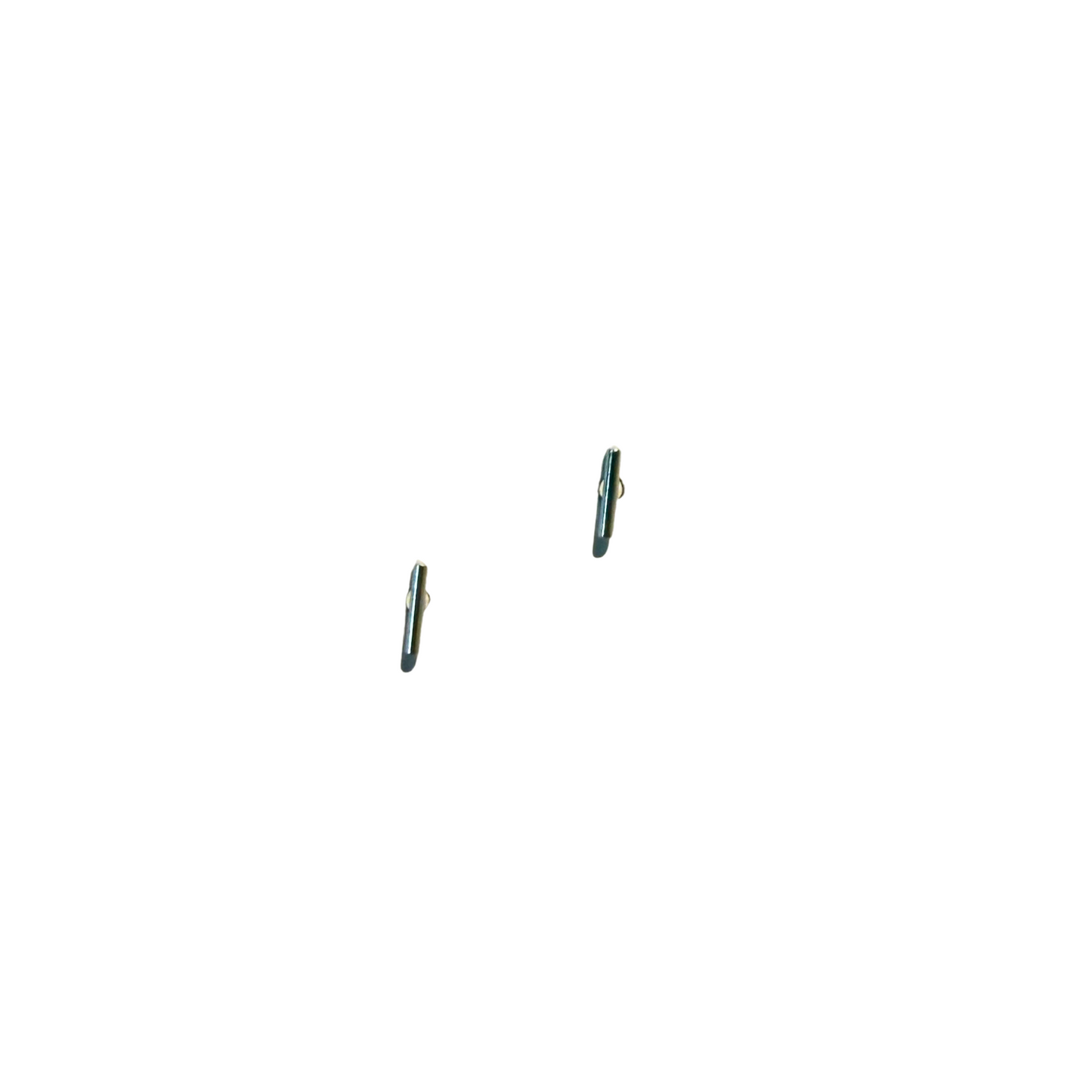 Slim Bar Studs, Small, Silver