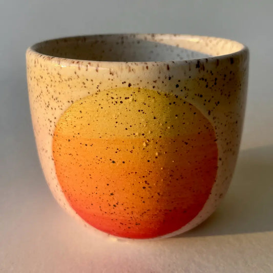 Speckled Ceramic Cup - Sunset Fade