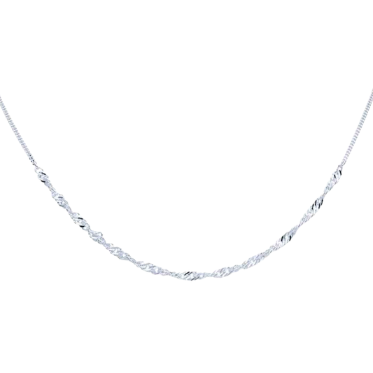 Serpentine Curb Chain, 18