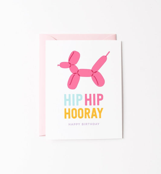 Balloon Dog Birthday Card