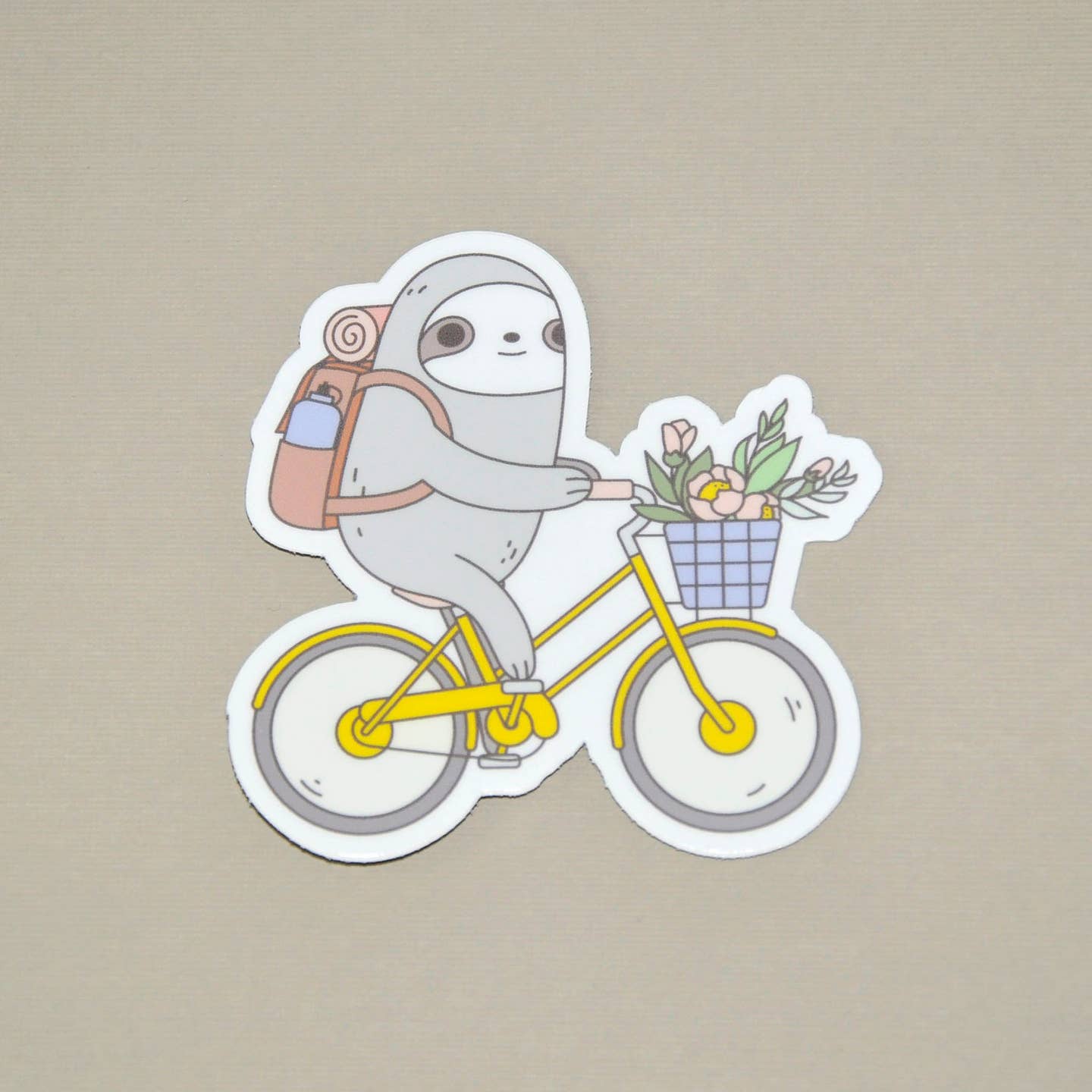 Biking Sloth Sticker