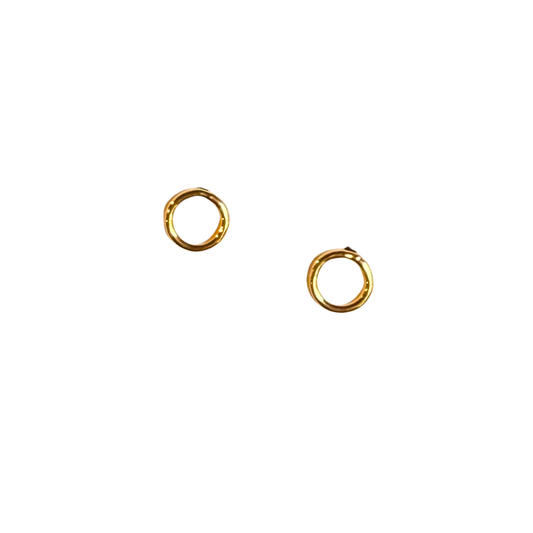 Circle Studs, Gold Filled