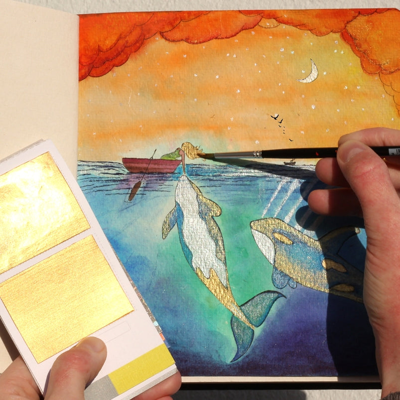 Metallics Watercolor Colorsheets