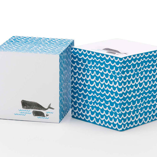 Whale Sticky Note Cube