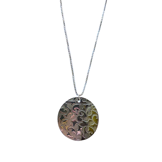 Botanical Necklace, Large, Silver