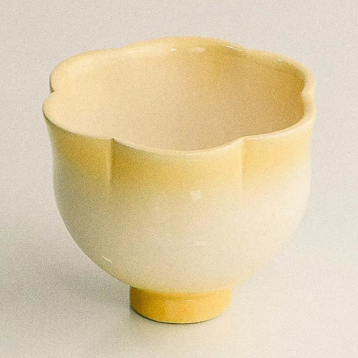 Flower Shaped Cup, Yellow - 150ml