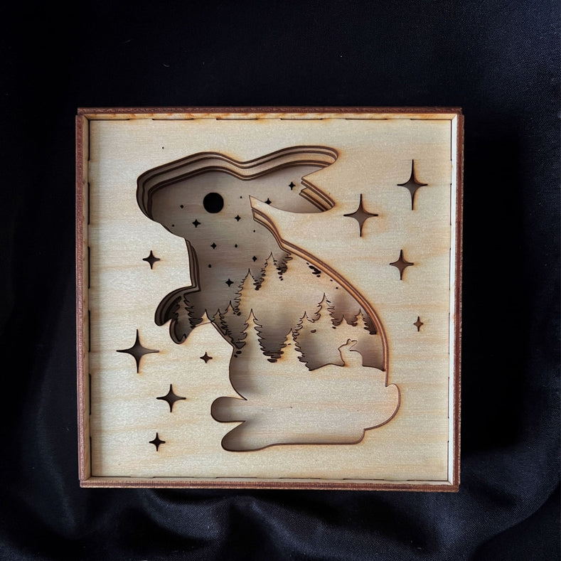 Light Box - Moon Bunny 6 x 6.25