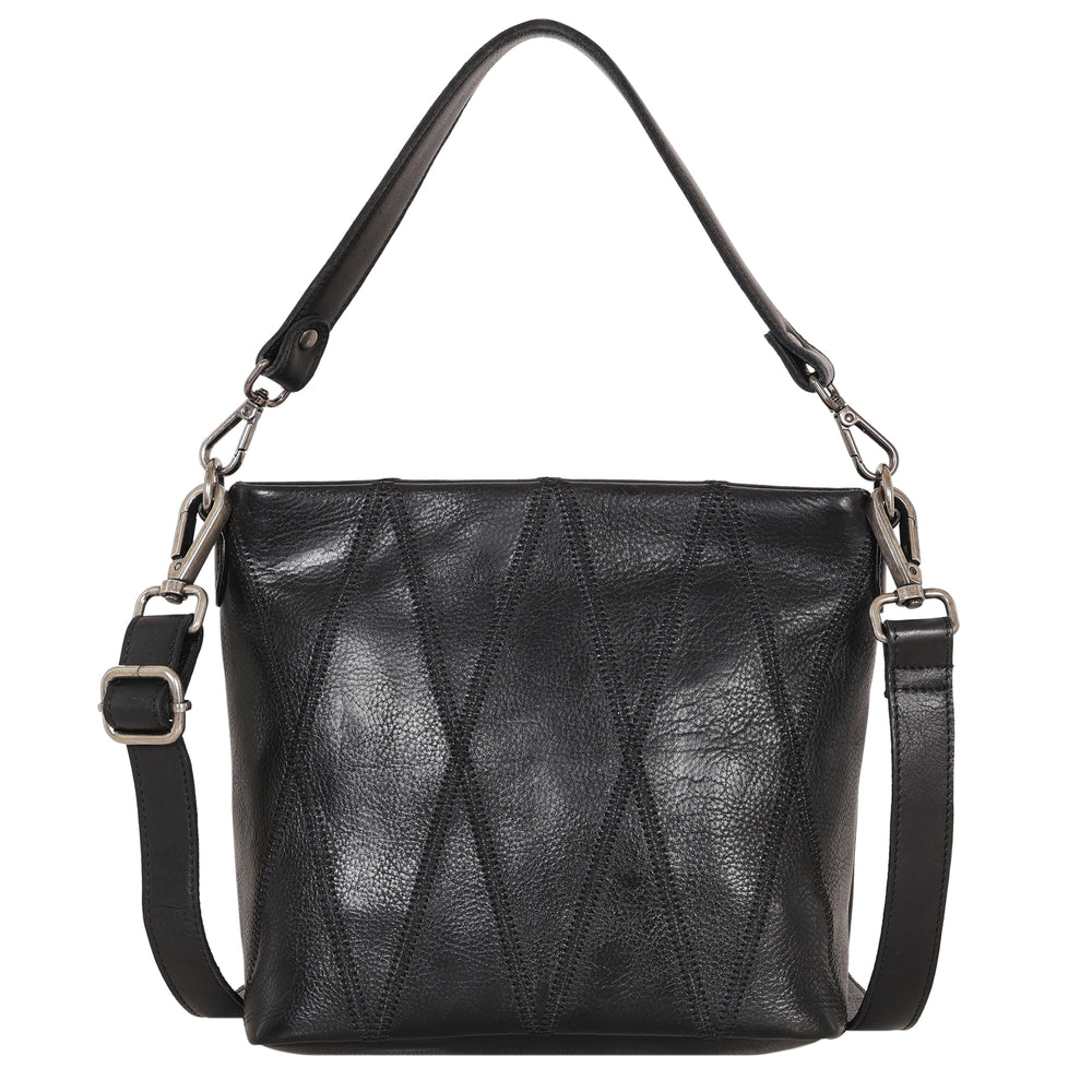 Ivy Diamond Leather Crossbody Bag