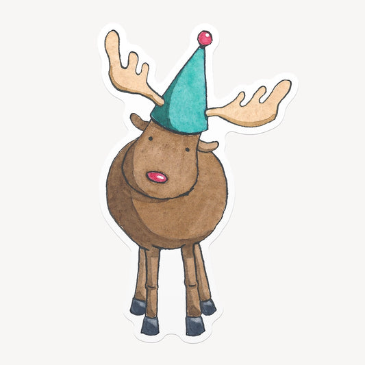 Party Moose Sticker