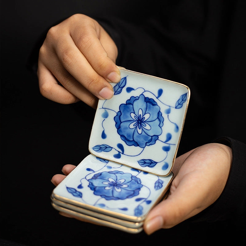 Blue and White Porcelain Coaster