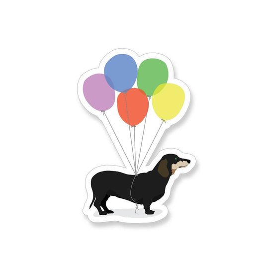 Doxie Balloons Sticker